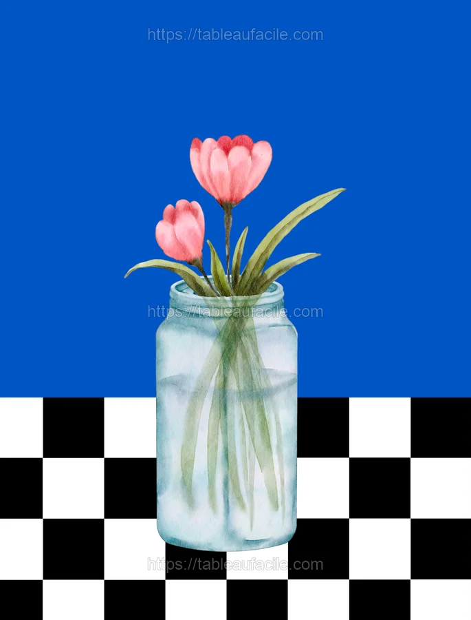 Triptyque vases rigide — salle à manger contemporaine